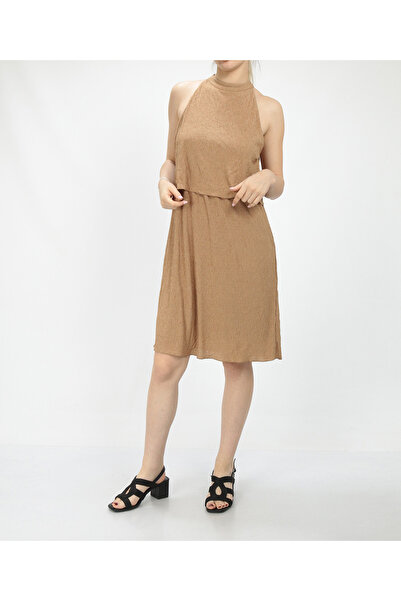 VILA Short dress, Brown