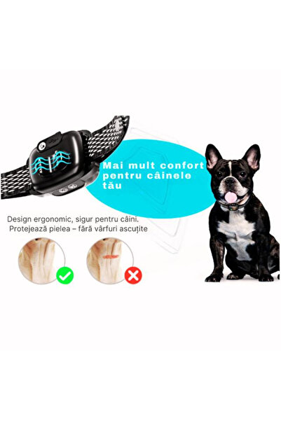 AMNIX Anti-Bark Collar – Adjustable, Shock-Free, 7 Sensitivity Levels