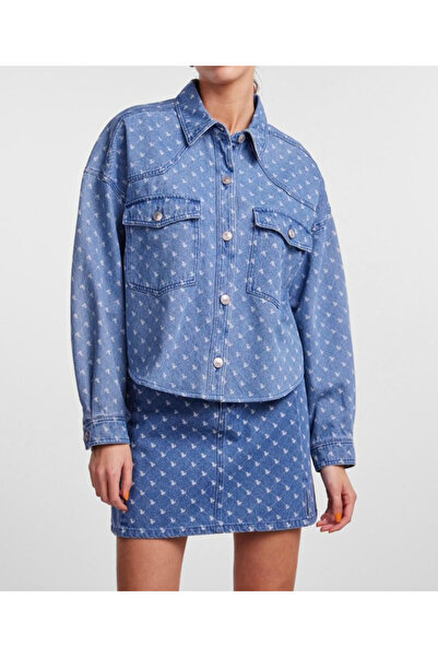 PIECES Jacheta, Albastru