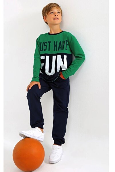 EXTRAÇARŞI Set de trening pentru bărbați cu imprimeu 2 șiruri