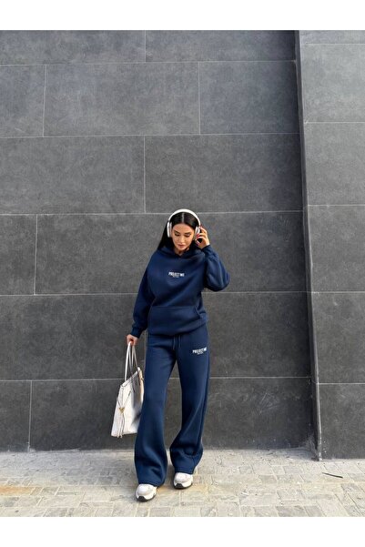 ALVOR Wide Leg Three Thread Sh Fleece-Lined O Oversized Set