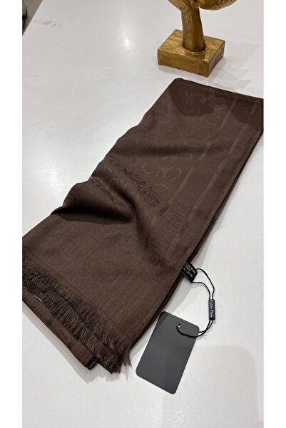 EB SCARF Wool Cotton Ck Pattern Shawl