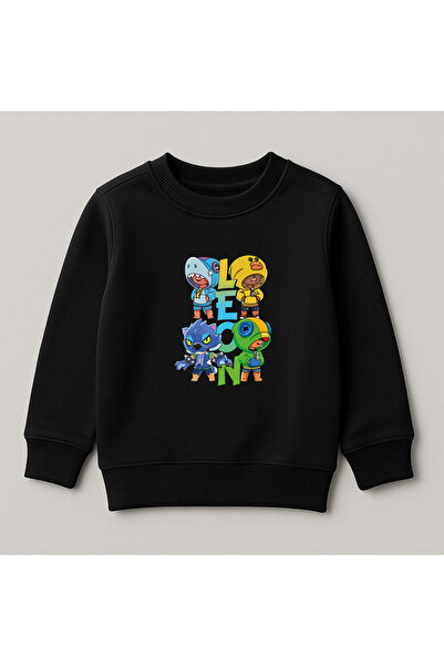 SVART WEAR Παιδικό φούτερ Leon Printed Crew Neck από 100% βαμβάκι