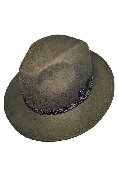 OEM Unisex wool hunting hat with cord and feather – rustic, durable, traditional