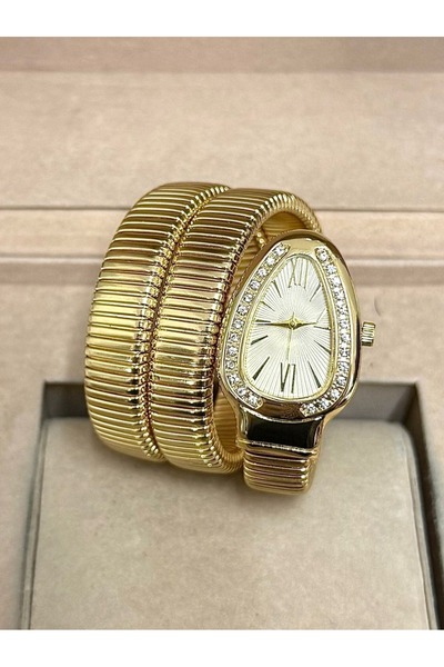 Choppers ⌚ Snake Style Gold Color Women's Wrist Watch — a Symbol of Luxury and Unique Design