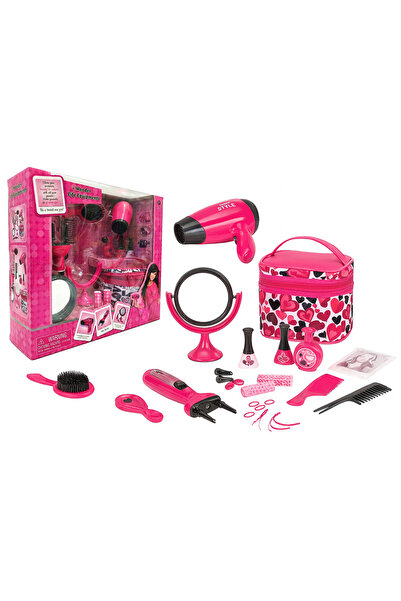 REZZOSS Kids Pretend Play Hair Salon Kit for Girls – Kids Beauty Stylist Toy ...