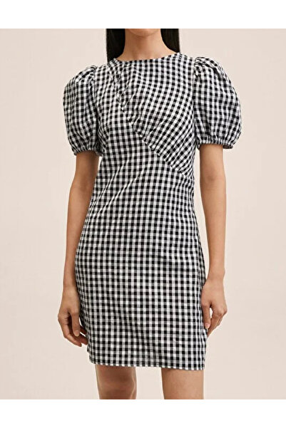 Evendi Rochie scurta, Alb/Negru