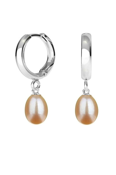 Kaskadda Cercei Perle Crem Teardrop, Tip Creole, Argint 925 | KASKADDA®