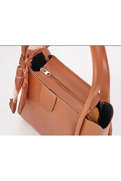ÖZÜM TAKI Women's Shoulder Bag Tan Color