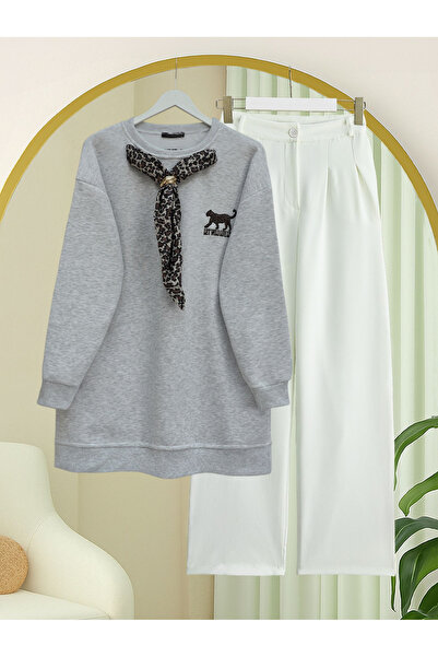 HİJABAYA Φουλάρι με έμβλημα Λεοπάρδαλης, 3 Κλωστές Ύφανσης