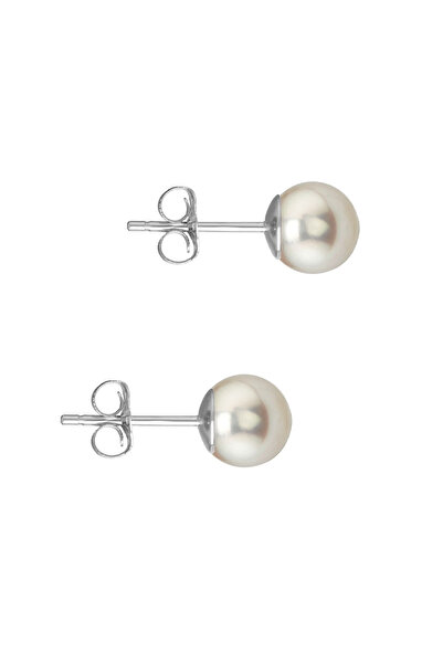 Kaskadda Cercei Perle Akoya Japoneze 5,5–6 mm, Aur Alb 14K, Tip Șurub – Calitate AAAA | KASKADDA®