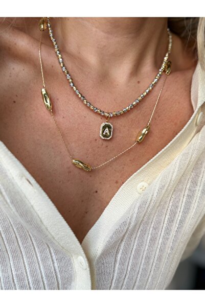 Rossetto Atelier A Harfli Mix Renkli Dorika Kolye