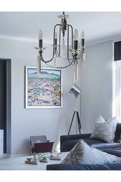 yıldırımavize 4 Lü Kontes Krom kaplama avize (TAM MONTAJLIDIR.)