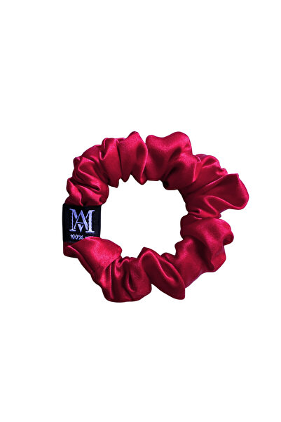 MATASIA Elastic de păr din Mătase Naturală 22 Momme – Rosu, Mărimea M | MATASIA®