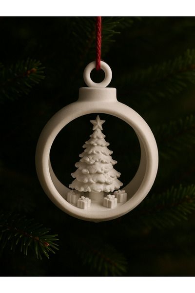 Della قطعتان من كرات زينة عيد الميلاد المصنوعة يدويًا على شكل شجرة صغيرة - دي...