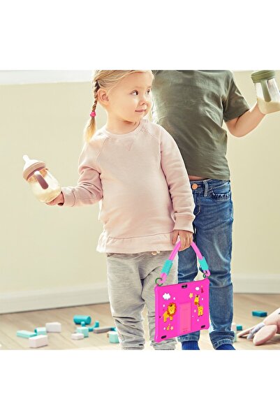 Juloria Tableta copii M10 10.1'' Android 12, 64GB, 4GB RAM, IPS HD, 6000mAh, roz