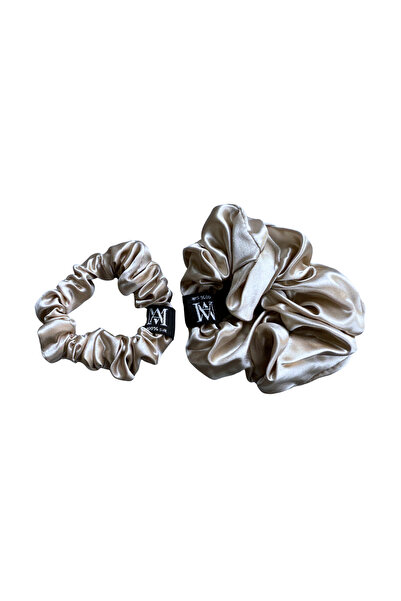 MATASIA Set 2 Elastice de Păr din Mătase Naturală Mulberry 22 Momme – Rose Go...