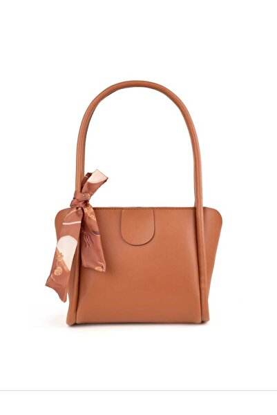 ÖZÜM TAKI Women's Shoulder Bag Tan Color