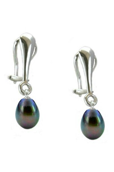 Kaskadda Cercei Perle Negre Teardrop cu Clips, Argint 925 – Fără Găuri | KASKADDA®