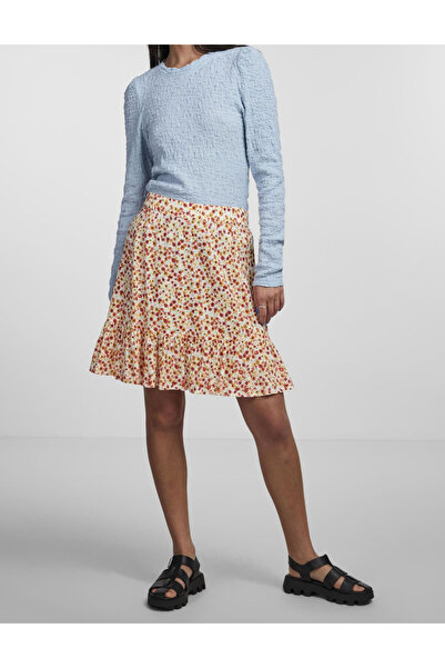 PIECES Skirt, Floral Print