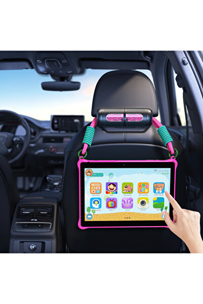 Juloria Tableta copii M10 10.1'' Android 12, 64GB, 4GB RAM, IPS HD, 6000mAh, roz