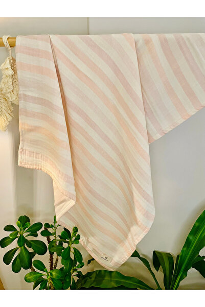 Parlova Soft Çok amaçlı müslin örtü, çizgili, 75x90 cm