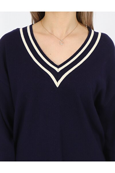 PIECES Blouse, Navy blue