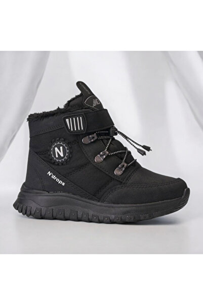 PATİK BEBE Cizme pentru băieți, culoare neagră, cu interior din shearling, cu...