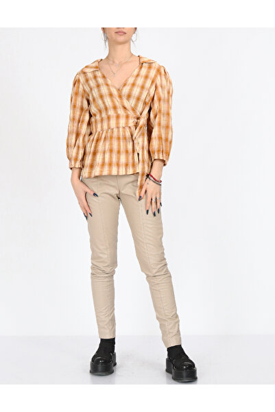 ICHI Blouse, Brown