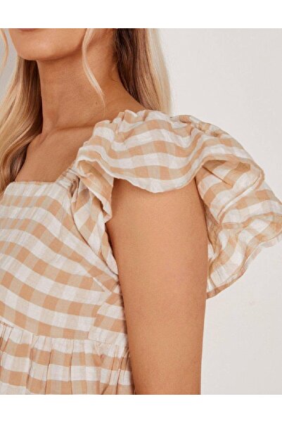 BOOHOO Blouse, Light brown