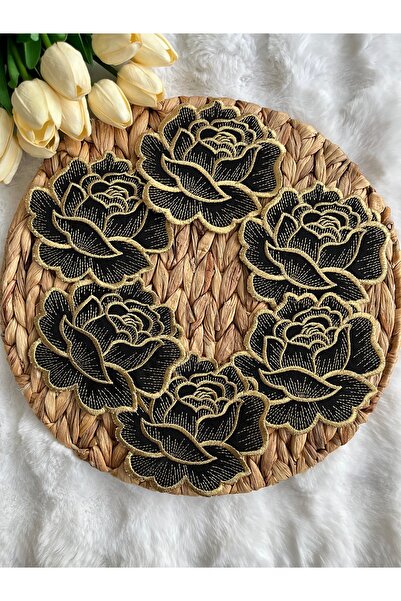 KUMSAL ÇEYİZ 6 Adet Sunumluk Peçete,Kokteyl Peçete,Kahve Yanı Sunum Peçetesi,...