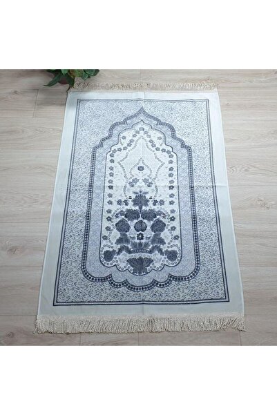 Reiashn Flower Lace Prayer Mat, Dark Gray, 80*120cm