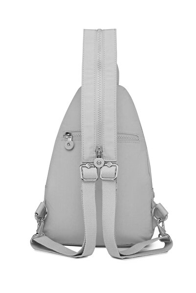 Hüvendo Smart Waterproof Multi-Pocket Small Size Daily Women's Backpack Light Gray