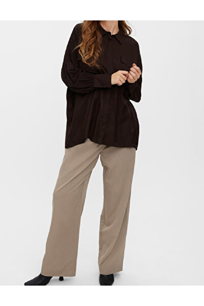 Vero Moda Oversized Shirt, Brown