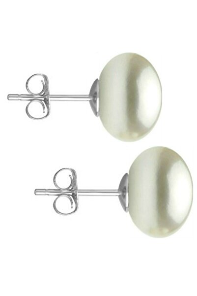 Kaskadda Cercei Perle Mari, Naturale, 9–10 mm, Buton AAA, Aur Alb 14K (aur 58...