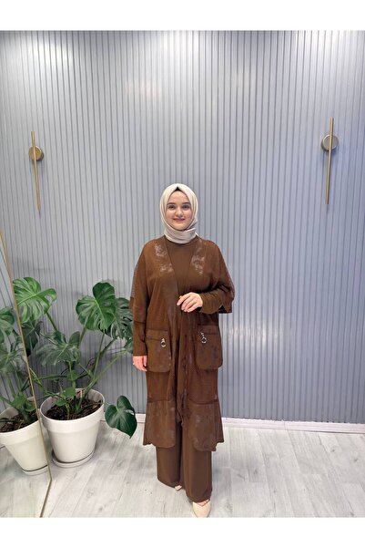 clemence Battal Viskon kumaş Fileli 3lü takım