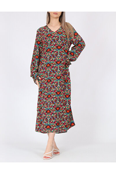 PIECES Long dress, mix colors