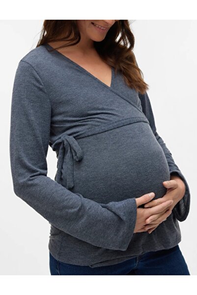 MAMALICIOUS Blouse, Navy blue