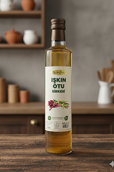 Nursima Işkın Otu Sirkesi 500 ml - Doğal Fermente & Cam Şişe