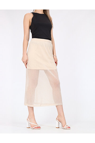 Noisy May Skirt, Cream