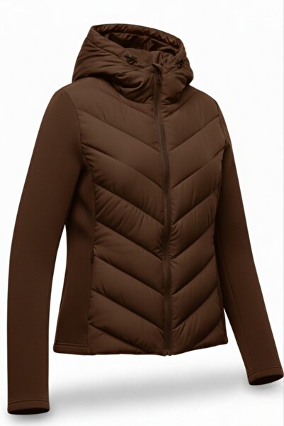 legends butik Дамско яке с качулка, двойни джобове и термоизолация