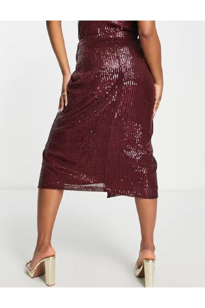 Style Cheat Skirt, Burgundy