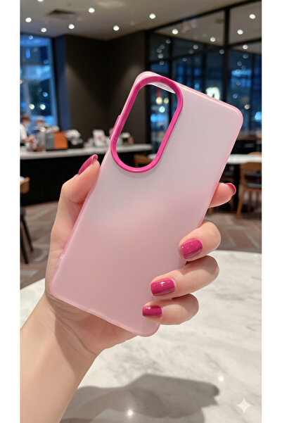 TechTrove Oppo A60 Kılıf Buzlu Saydam Sararmaz Elde Kaymaz Kamera Çıkıntılı K...