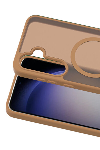 Fuchsia Samsung Galaxy S25 Fe Jota Magsafe Compatible Cover - Desert Titanium