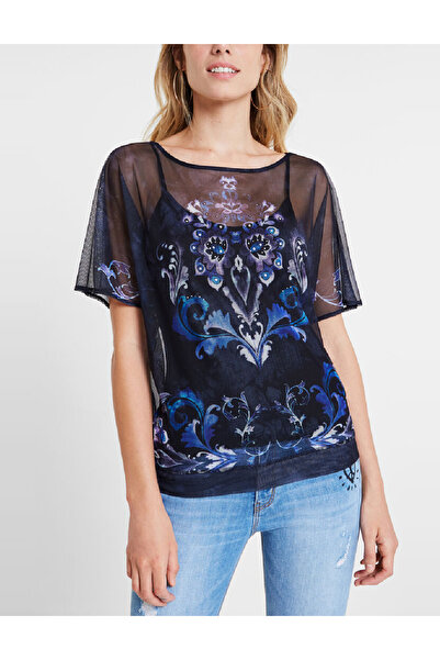 Desigual T-shirt, Navy blue