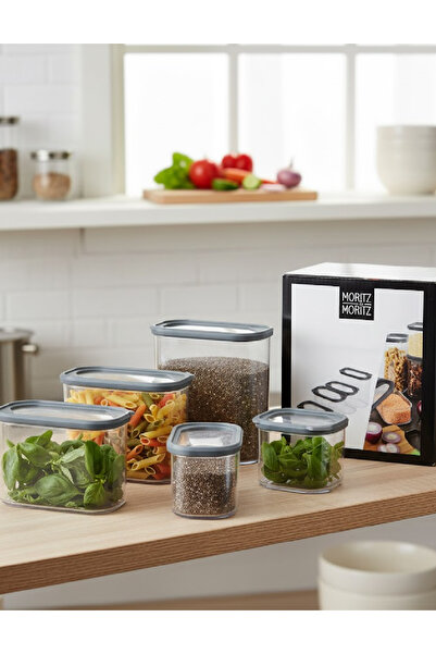 Moritz & Moritz Set recipiente, Transparent