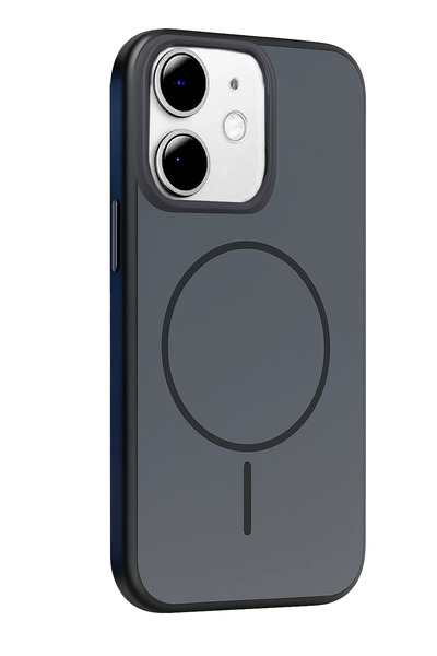 Fuchsia Apple iPhone 11 Neva Magsafe Compatible Cover - Black