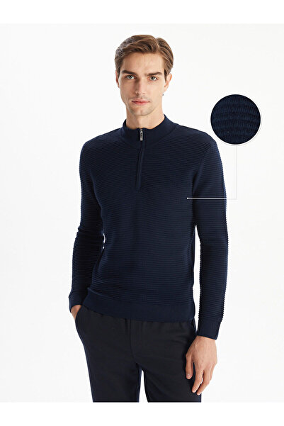 LC Waikiki Strickpullover für Herren – Stehkragen, lange Ärmel