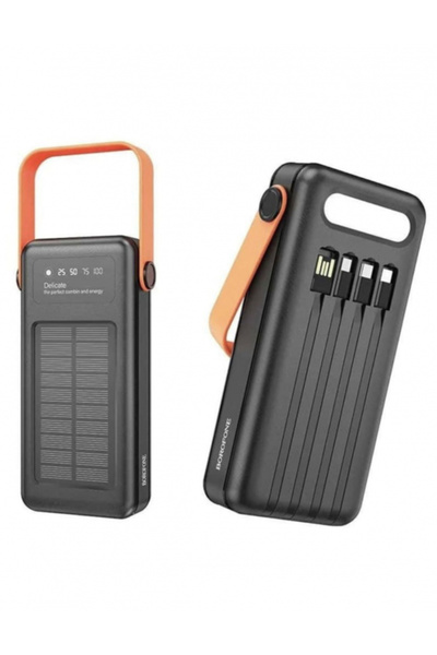 Borofone Baterie externă portabilă DBT17 30000 mAh (încărcare solară și prin ...