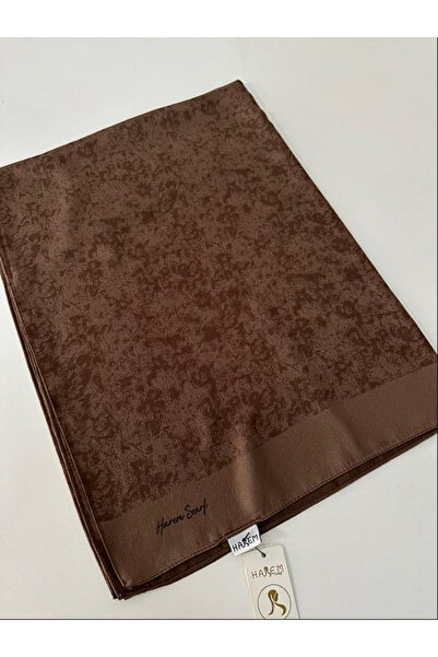 HAREM SCARF Gold Silvia Şal Kahve